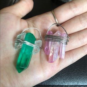 homemade crystal pendants